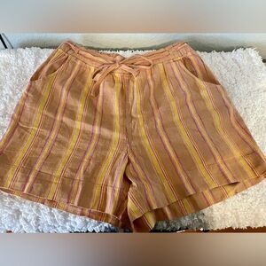 Lane Bryant Tan and Pink Shorts  14/16 EUC